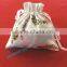 A Little Cloths Bag With Hand Embroidery Air Fresh Flower Fragrant Bag