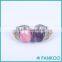 Facory Direct Sale 15*20mm 925 Sterling Silver Natural Stone Ring Jewelry