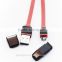 2015 best android and IOS phone flat cord wire accessories charger and data cable hot selling flat usb cable