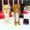 accessories cartoon funny PVC silicone cell phone holder for desk
