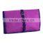 Polyester travel Hanging Toiletry roll Bag cosmetic organizer