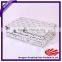 mirror colorful leather plastic portable jewellery box