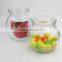 Unique Design Glass Cookie Jar with Lid