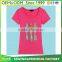 New Design Women's Round Neck Soft Extile T Shirt Ladies Elastic Beaded Tee Shirt