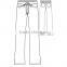 Hopsital Uniform Type Medical Scrubs Sets Doctors Nursing Scrubs Bottom Women's 5-pocket Pant