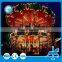 Chrismas discount! China manufacturer fiberglass theme park amusement double decker merry go round carousel rides for sale