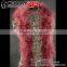 Gold Supplier CHINAZP Wholesale 40g Weight Selected Prime Quality Colored Reddish Brown Turkey Marabou Feathers Plumage Scarf Bo