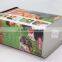 Dog pet food packing tin box with plastic lid