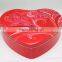 Heart Shape Chocolate Biscuits Packaging Tin Can For House Food Container
