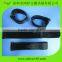 20mm width black elastic buckled stretchable hook loop