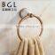 Simple Modern Design Zinc Alloy Ceramic Rose Gold Bathroom Accessory Set Round Towel Ring