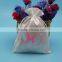 Wholesale newest custom long satin hair extension bag