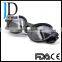 round matte black retro sunglasses