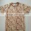 OEM65% polyester 35% cotton jersey brown digital full print camouflage round neck military T shirt
