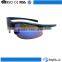 Trendy design retro men women half rim protective sports custom logo reflective blue lens sunglasses goggles
