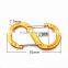 Free Sample Aluminium Carabiner With Keychain