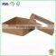 Custom logo Chocolate cardboard box with Silk ribbon