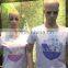 Blank t shirt design printing couple 100% cotton pokemon go t shirt