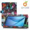 Fantasy Flower diamond style wallet PU Leather case for Samsung Galaxy tablet