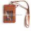 promotional fashion custom pu multifunction lanyard card tag