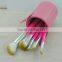 Synthetic material handle soft makeup brushes accept customized