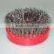 stainless steel wire disc brush for polishing and cleaning machine