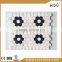 White hexagon marble mosaic tile