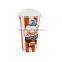 IML 14oz/400ml Plastic Disposable Red and White Color Large Coffee Mugs,Thin Wall Take Away Food Grade Coffe cup
