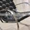 Modern Stainless Steel Lounge leather Antique Rocking Chair