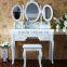 white modern dressing table with mirror /Dressing Table with Stool/Wooden Dresser