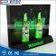 2016 hot Customized bottle display acrylic step shelves
