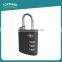 Toprank Popular Style Zinc Alloy Travel Luggage TSA Approved 3 Dial Combination Padlock With Various Colors