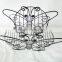 3 pots or 3 tier Metal Butterfly flower shelf wrought iron Plant Stand