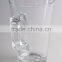 Custom logo printed clear cheap 16oz glass coffee mugs wholesale