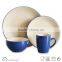 solid color grey color and white color tableware set