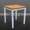 Chair Resto Modern White Iron Wrapped with Rattan Synthetic Furniture