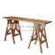 Furniture Console Bridge Style Combination Teak Wood Natural Color