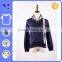 Fleece textile foil printing polo neckline cozy sport coat