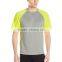 lastest new design two tone color raglan t shirt