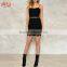 2017 Sexy Crochet Lace Dress Black Cocktail Lace Dress