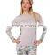 Fashion Design Womens Fitness T-Shirt Workout Clothing Gym Casual Sportswear Dry Fit Performance Long Sleeve T Shirt