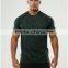 Fitness Slub T-Shirt Mens Raglan Short Sleeve Gym T Shirt Blank Design Fitness T Shirt Heather Polyester Spandex Performance Tee