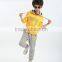 Fashion wholesale sports zip-up child boy clothes set