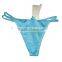 Blue Silk String/thong Bikini