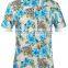 Men's Flower Casual Button Down Short Sleeve Shirt
