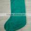 High Quality Felt Designer Green Christmas Stocking