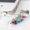 Chinese supplier mobile phone parts Zinc Alloy rhinestone earphone dustproof plug stopper