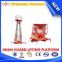 Jinan high quality double mast aluminum work platform