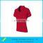 Custom Knitted V Shape Collar 100% Cotton Pique Woman Golf Shirt