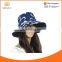 Women Cotton Floral Bucket Wide Brim Outdoor Beach Sun Hat Hawaiian Pattern